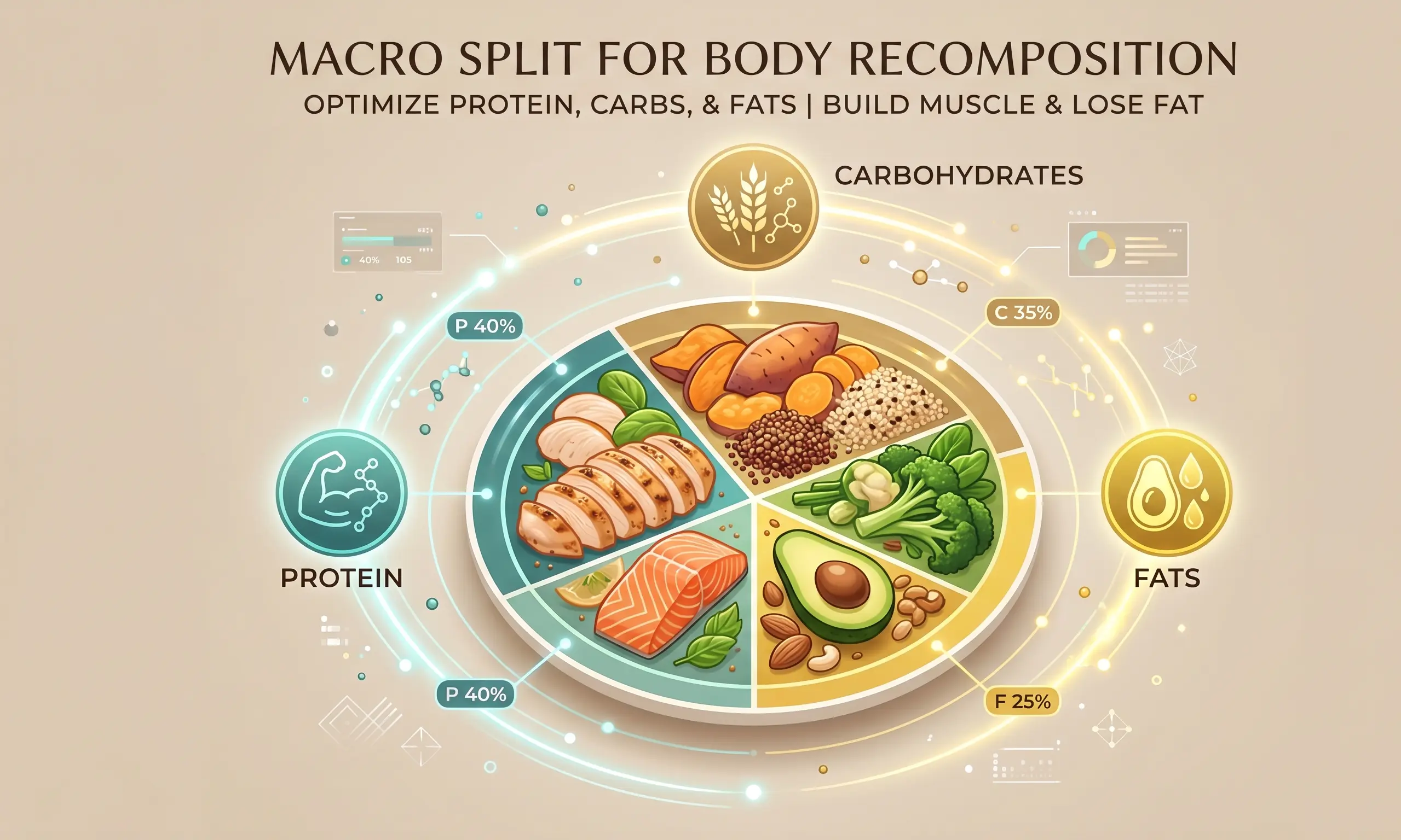 The Best Macro Split for Body Recomposition - Lose Fat and Build Muscle
